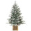 Artificial Christmas Tree 4 ft Pre-Lit 100 LEDs Green White 1