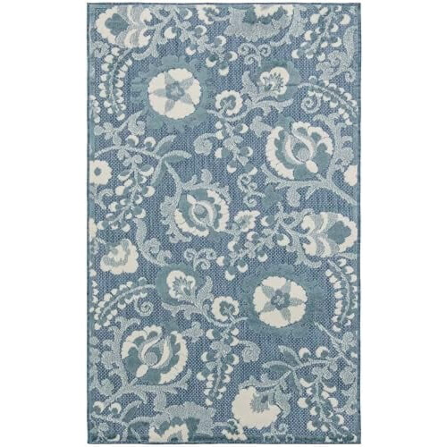 Χαλί Home Aloha Blue 2'8" x 4' - Εύκολο καθάρισμα, Δεν ρίχνει χνούδι, Υπνοδωμάτιο, Σαλόνι, 2