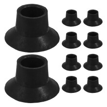 Perne de picior pentru trambulină, cauciuc negru, 10 buc., 1,89x1,18x2,4 cm