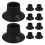 Trampolinfodpuder sort gummi 10 stk. 4,5 x 3,8 x 1,1 cm 1
