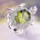 Sterling Silver Turtle Ring with Green Opal 4