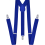 Men's suspenders blue elastic polyester adjustable 1