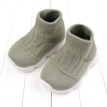 Zapatos para bebés y niños pequeños UTTOASFAY Zapatos casuales para bebés y niñas Zapatos tejidos Flying para bebés y niños pequeños Verde