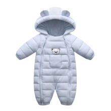 Éadaí Linbh Gleoite Culaith Sneachta Naíonán Páistí Te Nuabheirthe Buachaill Cailín Cótaí Geimhridh Jumpsuit le Cochall Zip Nuabheirthe