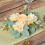 Anéis de vela natalinos com rosas e hortênsias de 23 cm (9 polegadas) 6
