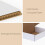 Pacote com 10 caixas de envio pequenas de 7x5x2 polegadas (17,8 x 12,7 x 5 cm), caixa de papelão ondulado branco para embalagem, envio postal e uso 2