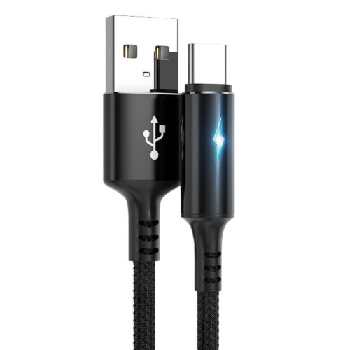 Cábla Braidithe Aistrithe Sonraí Muirearaithe Thapa 5A Micrea USB Cineál-C le haghaidh Android