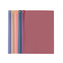 Pochettes à 3 anneaux en plastique avec couverture en polyéthylène vert, lot de 3 – Compatibles avec les classeurs standard