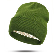 Gorro forrado de satén para peinados protectores: cálido, antiencrespamiento, unisex, elástico, para todas las estaciones, lavable a mano.