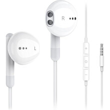 Bedrade oordopjes met microfoon, HiFi-stereo en krachtige bas – Compatibel met iPhone, iPad, Android en computer (3,5 mm jack)