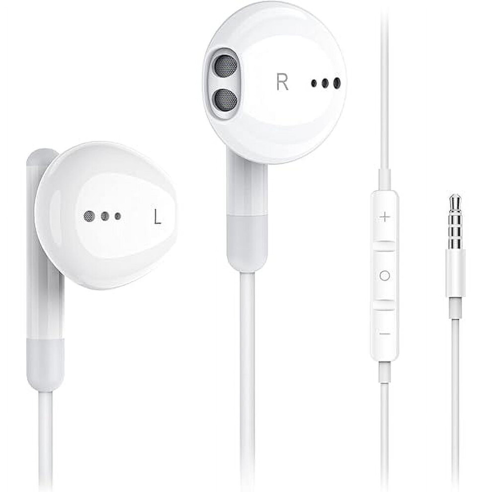 Wired Earbuds With Mic, Hifi Stereo & Powerful Bass – Compatible With Iphone, Ipad, Android, Computer (3.5Mm Jack) 9353595442702