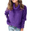 Damen-Rollkragenpullover, Strickpullover, Langarm, elegant, lässig, Lila, Größe S 1