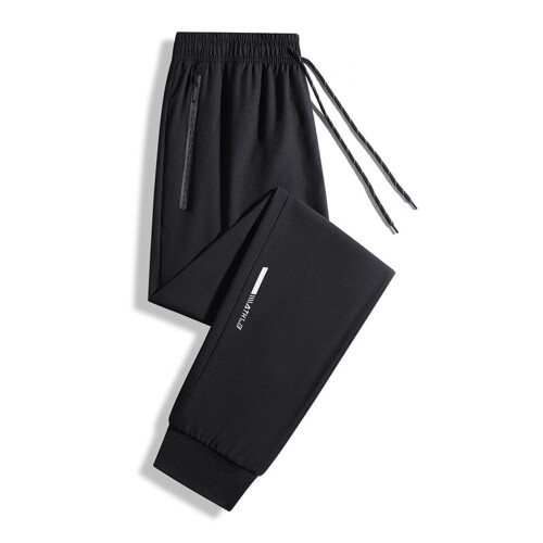 Παντελόνι jogger lulshou για άνδρες, μονόχρωμο, casual, κοντό, με λάστιχο στη μέση και