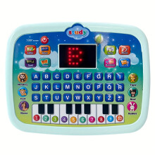EASTIN Joyful Learning Educational Toy for Kids – Interactive English, Math & Storytelling with Colorful Buttons & Display – Pink/Green –