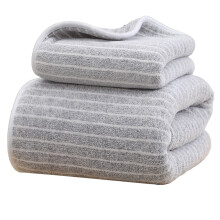Ensemble de serviettes de bain PRETXORVE – 2 serviettes douces et absorbantes en polaire corail, compatibles avec une utilisation standard dans la