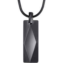 Wolframcarbide staafhanger ketting voor mannen en vrouwen, roestvrijstalen slangenketting