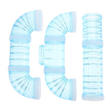 Plastic Hamster Tube Set for Cage Maze Connector, External Pipe for Hamster Cage Accessories