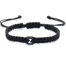 DESIGNICE paararmband, handgemaakte paararmbanden met aandacht voor detail, armband met 26 aanpasbare letters, Z