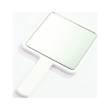 1PC Eyelash Extension Handheld Makeup Mirror Square Makeup Vanity Mirror with Handle Hand Mirror SPA Salon Compact Mirrors