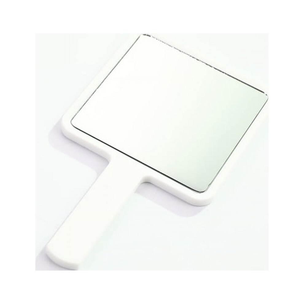 Handheld Square Makeup Mirror with Handle 1 PC