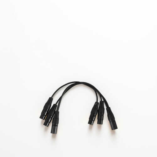 Cavo di prolunga XLR nero (2 pezzi) 2