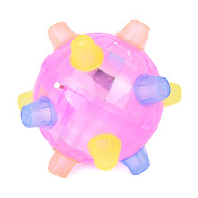 Leuchtender Hüpfball für Hunde, 12,7 cm (5 Zoll), tanzender Spaßball mit blinkendem Licht und Sound