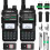 Pacote com 2 rádios GM-30GMRS de 5W, longo alcance, compatíveis com NOAA, com repetidor e cabo — compatíveis com Chirp 1