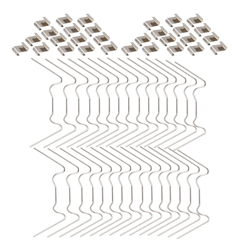 Worgeous60PCS Κλιπ στερέωσης γυάλινου υαλοπίνακα θερμοκηπίου από ανοξείδωτο χάλυβα 1