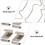 Worgeous60PCS Κλιπ στερέωσης γυάλινου υαλοπίνακα θερμοκηπίου από ανοξείδωτο χάλυβα 3