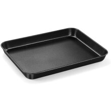 Toaster Oven Tray 10.5x8x1", Nonstick Carbon Steel Baking Sheet Pan, Compatible with Toaster Ovens, Heat & Warp Resistant
