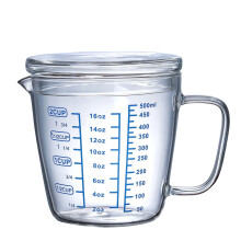 Γυάλινο δοσομετρικό κύπελλο, 2 φλιτζανιών 16oz, θερμαινόμενο γυάλινο κύπελλο