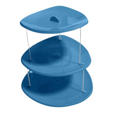 Plateau de service pliable à 3 étages pour sandwichs, gâteaux, fromages et charcuterie – Plateau de service peu encombrant pour vos événements