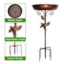 Vintage Metal Bird Bath for Outside, Frost-Resistant & Durable, Compatible with Outdoor Use