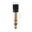 Forgyldt 3,5 mm hun- til 6,35 mm jack-adapter 2