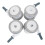 4-Pack Replacement Stroller Wheels with Smooth Rolling Grey Plastic for Infant and Parent Use 1