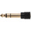 Forgyldt 3,5 mm hun- til 6,35 mm jack-adapter 5