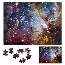 Träpussel med rymdmotiv för vuxna, solsystemet, galaxpussel, stjärnnebula, universumbild, träpussel, 500 bitar