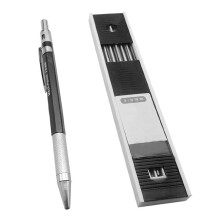 Automatisk tegneblyant med mekanisk tegneblyant og 12 stifter, 2 mm stifteholder