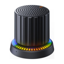 Altavoz Bluetooth portátil e impermeable con luces LED, sonido estéreo TWS, botón magnético y micrófono – Compatible con todos los dispositivos