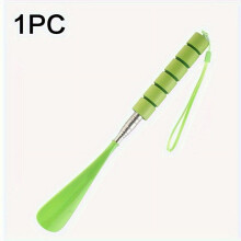 1pc Retractable Stainless Steel Shoe Horn – Durable, No-Bend Shoe Spoon for Pregnant Women, Seniors & Mobility Issues – Compatible with All Shoes