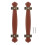 Sangle de poignée de bagage vintage Taxenne marron (2 pièces) 1