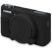 Silikonkameraetui til PowerShot SX740/SX730 digitalkamera, SX740 mykt deksel i gummi med avtakbart objektivdeksel,