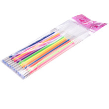 Gelblækrefills til udtrækkelige klikpenne – mellem spids, kompatibel med rollerball- og gelpenne – metallisk/neon/pastel/glitter, fin spids (12