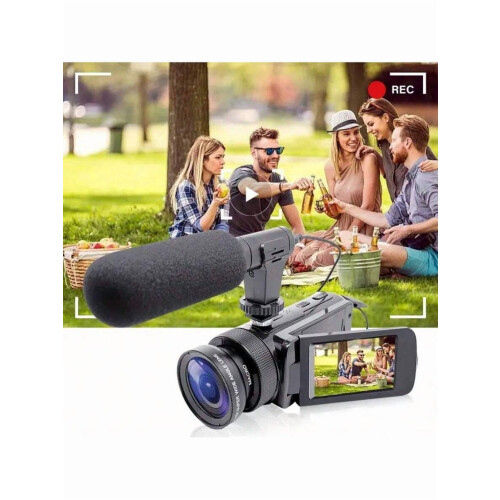 Ψηφιακή βιντεοκάμερα DV100HD1080P, 16MP, εξωτερικό μικρόφωνο, συμβατή με