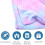 Κουβέρτα Fleece Tie-Dye Rainbow για Κορίτσια & Εφήβους – Μαλακή, Ζεστή, Παστέλ Μωβ Λούτρινη 1