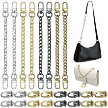 Kit com 24 peças para extensão de alça de corrente de bolsa, incluindo argolas em D, rebites, tachas e botões – Acessórios multicoloridos para