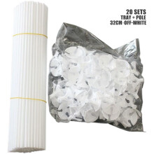 Support pour tiges de ballons en plastique de 30 cm (12 pouces), léger et multifonctionnel, idéal pour les décorations de fête.