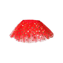 Gonna da fata da donna alla moda, gonna corta in garza plissettata, gonna da ballo per adulti, vestito in garza, gonna tutù da balletto, rossa