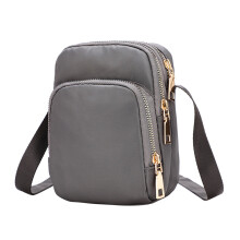 BVXEEP Crossbody kabelka, taška cez rameno, dámska nylonová kabelka, dámska mini kabelka s 3-vrstvovým zipsom, peňaženka cez rameno