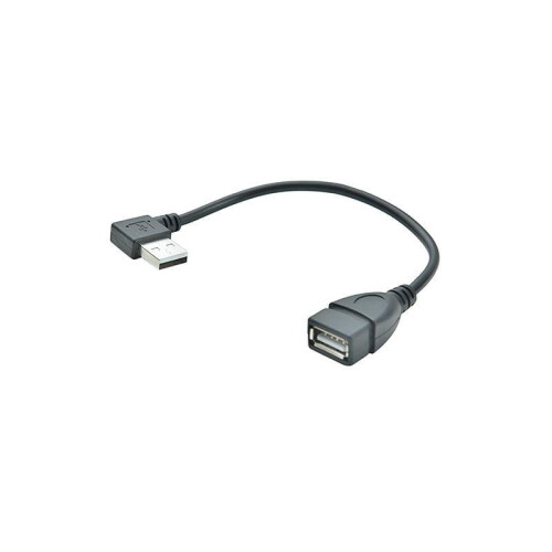 Καλώδιο επέκτασης USB2.0, σύνδεσμος αρσενικού σε θηλυκό 90 μοιρών δεξιάς γωνίας, 2